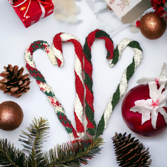 Christmas Crocheted Candy Canes