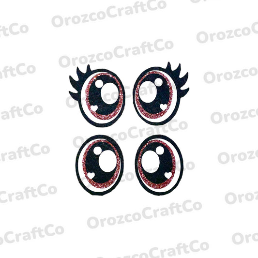 Glitter Lovey Felt Eyes 20mm | 25mm | 35mm