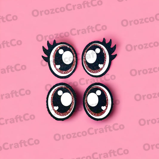 Glitter Lovey Felt Eyes 20mm | 25mm | 35mm