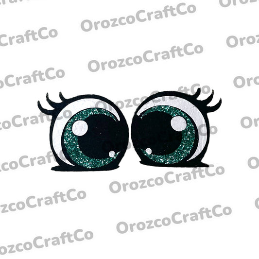 Teal Baby Felt Eyes 25mm | 35mm