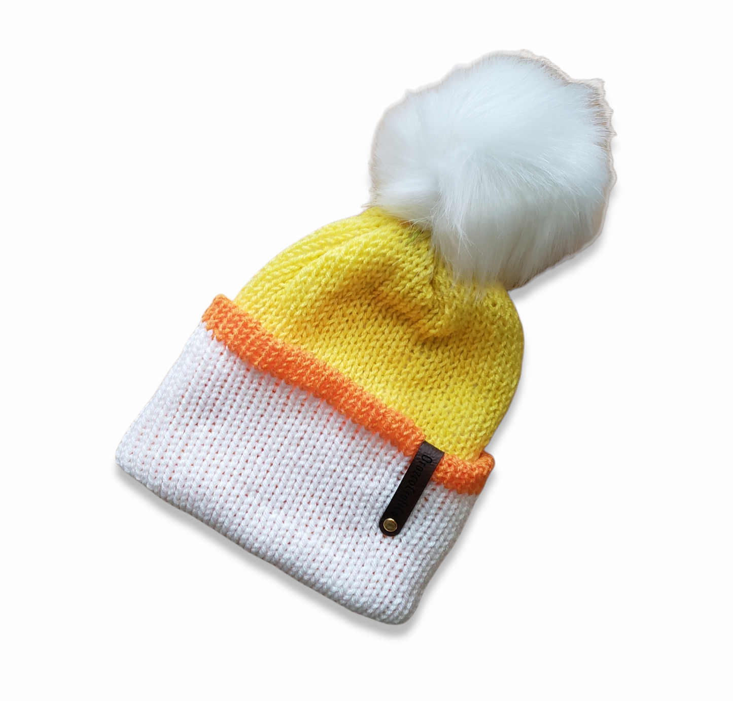 Adult Candy Corn Beanie