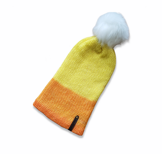 Adult Candy Corn Beanie