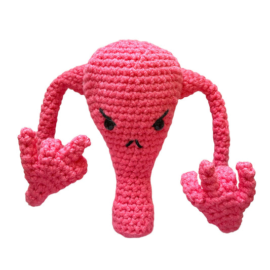 Angry Uterus Plushie | MADE TO ORDER