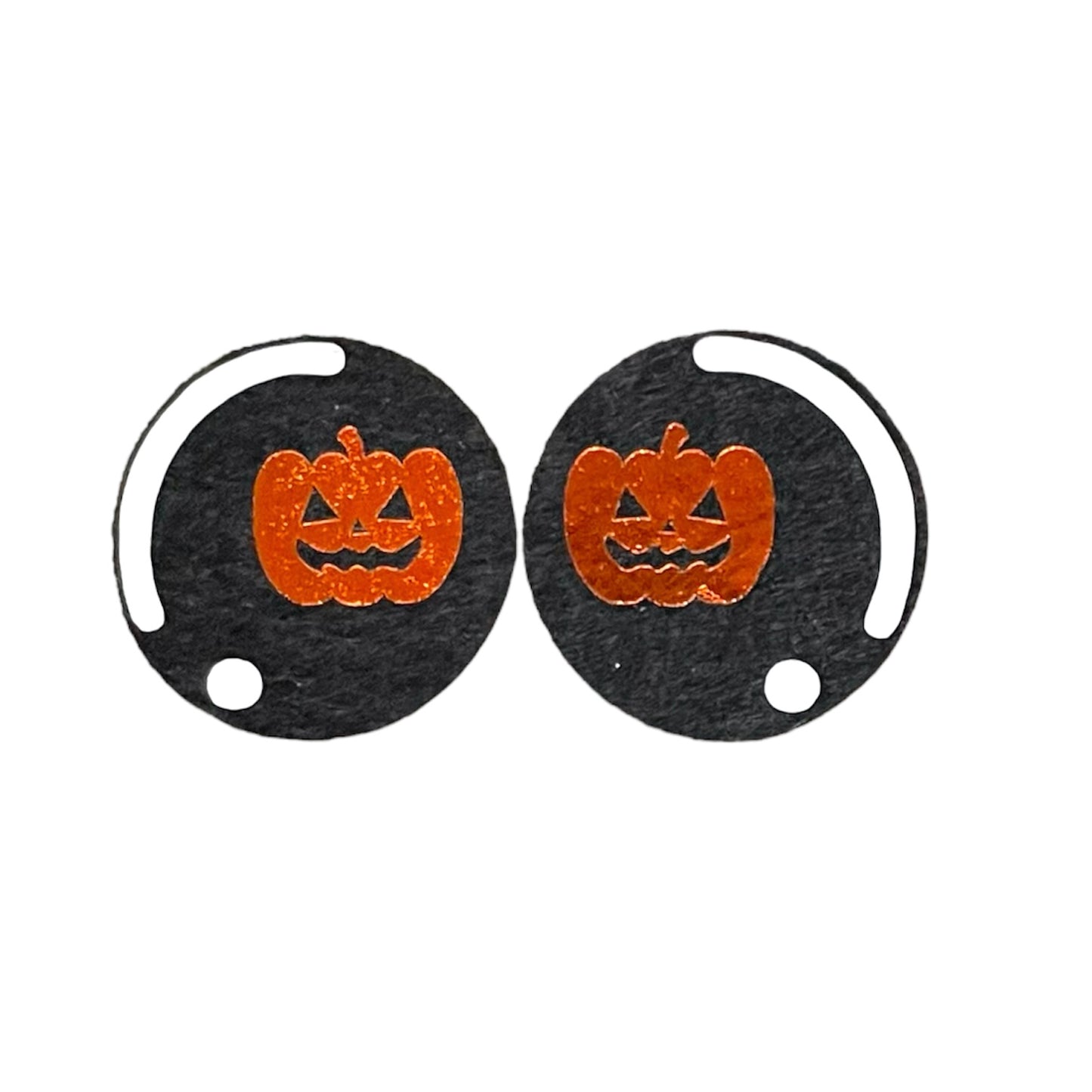 Pumpkin Felt Eyes 20mm | 25mm | 35mm (1 Pair)