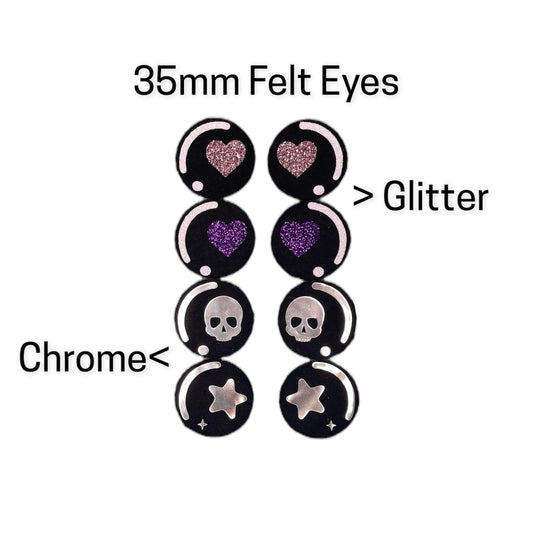 35mm Felt Eyes